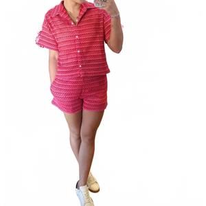 NEW Z SUPPLY monaco button up in red